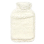 OLIVIA ROCCO Teddy Fleece Hot Water Bottle With Pocket Hand Warmer 2L Natural Rubber UK - Joe’s Haven