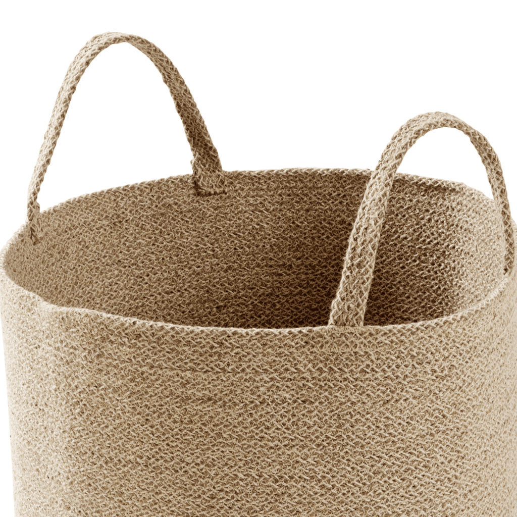 OLIVIA ROCCO Large Woven Cotton Laundry Basket With Handles Durable Rope Storage Bin - Joe’s Haven
