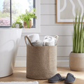 OLIVIA ROCCO Large Woven Cotton Laundry Basket With Handles Durable Rope Storage Bin - Joe’s Haven