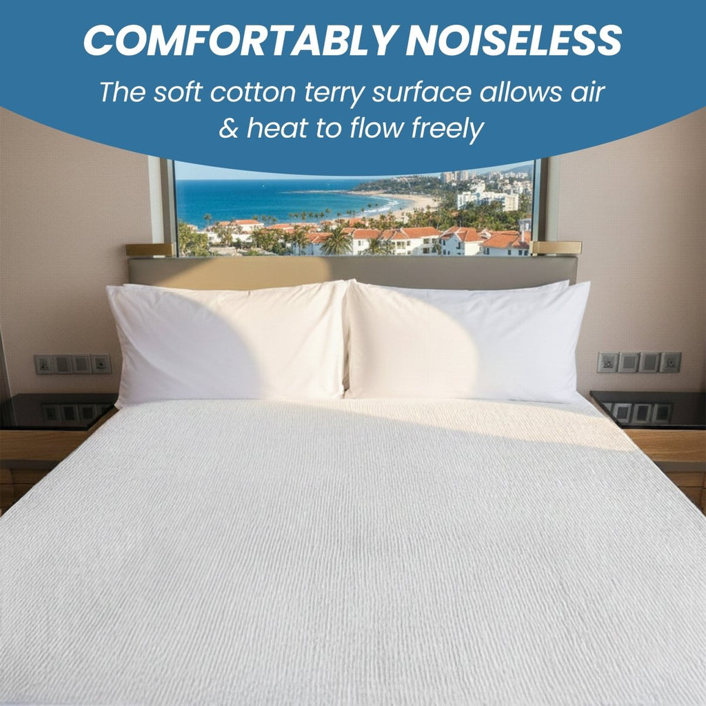 OLIVIA ROCCO Waterproof Terry Towel Mattress Protector With Deep Skirt Highly Absorbent - Joe’s Haven