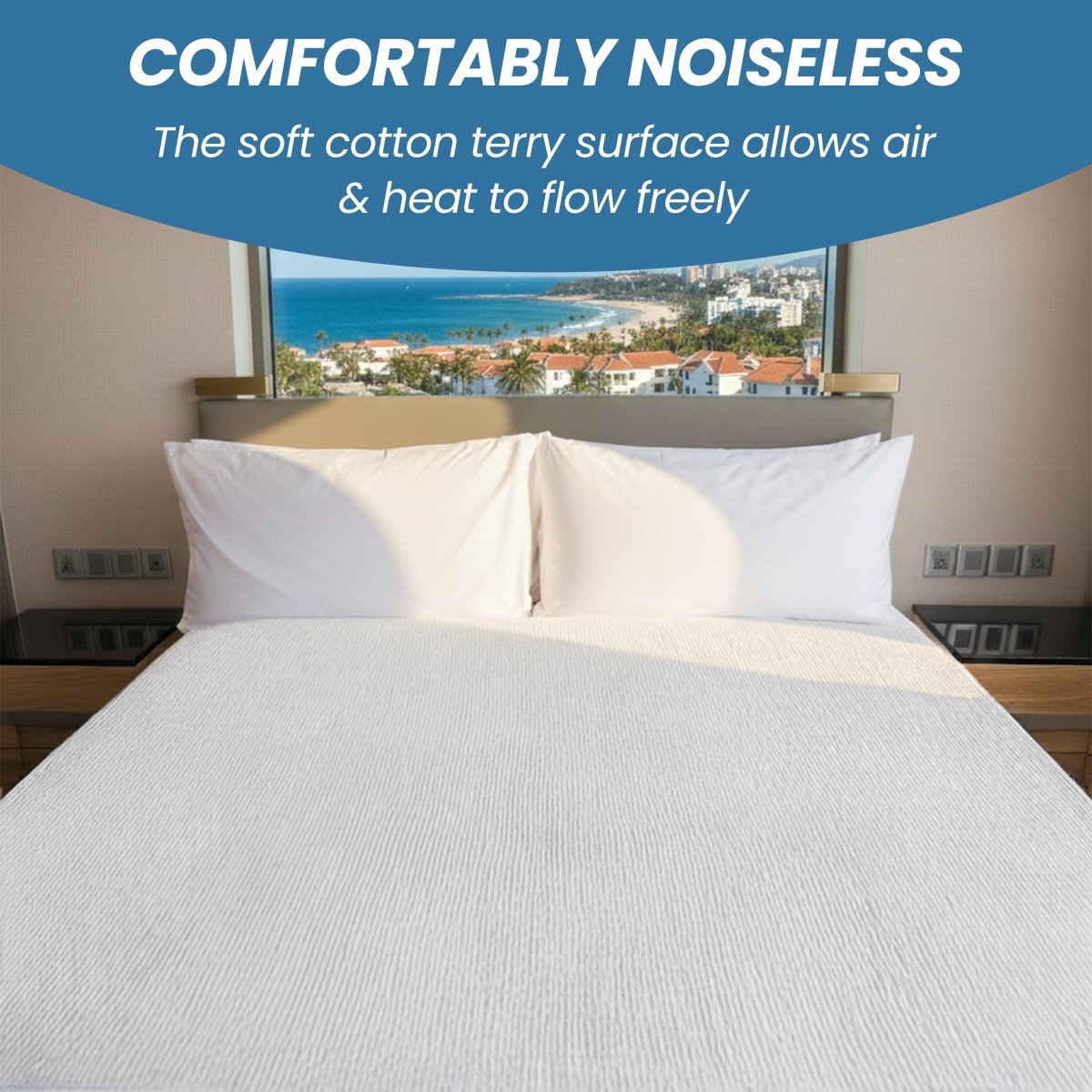 OLIVIA ROCCO Waterproof Terry Towel Mattress Protector With Deep Skirt Highly Absorbent - Joe’s Haven