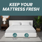 OLIVIA ROCCO Egyptian Cotton Quilted Waterproof Mattress Protector Extra Deep Deep Fitted Easy-Care Protection - Joe’s Haven