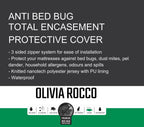 OLIVIA ROCCO Waterproof Anti Bed Bug Mattress Encaser Extra Deep Easy - Care Hotel - Quality Textile - Joe’s Haven