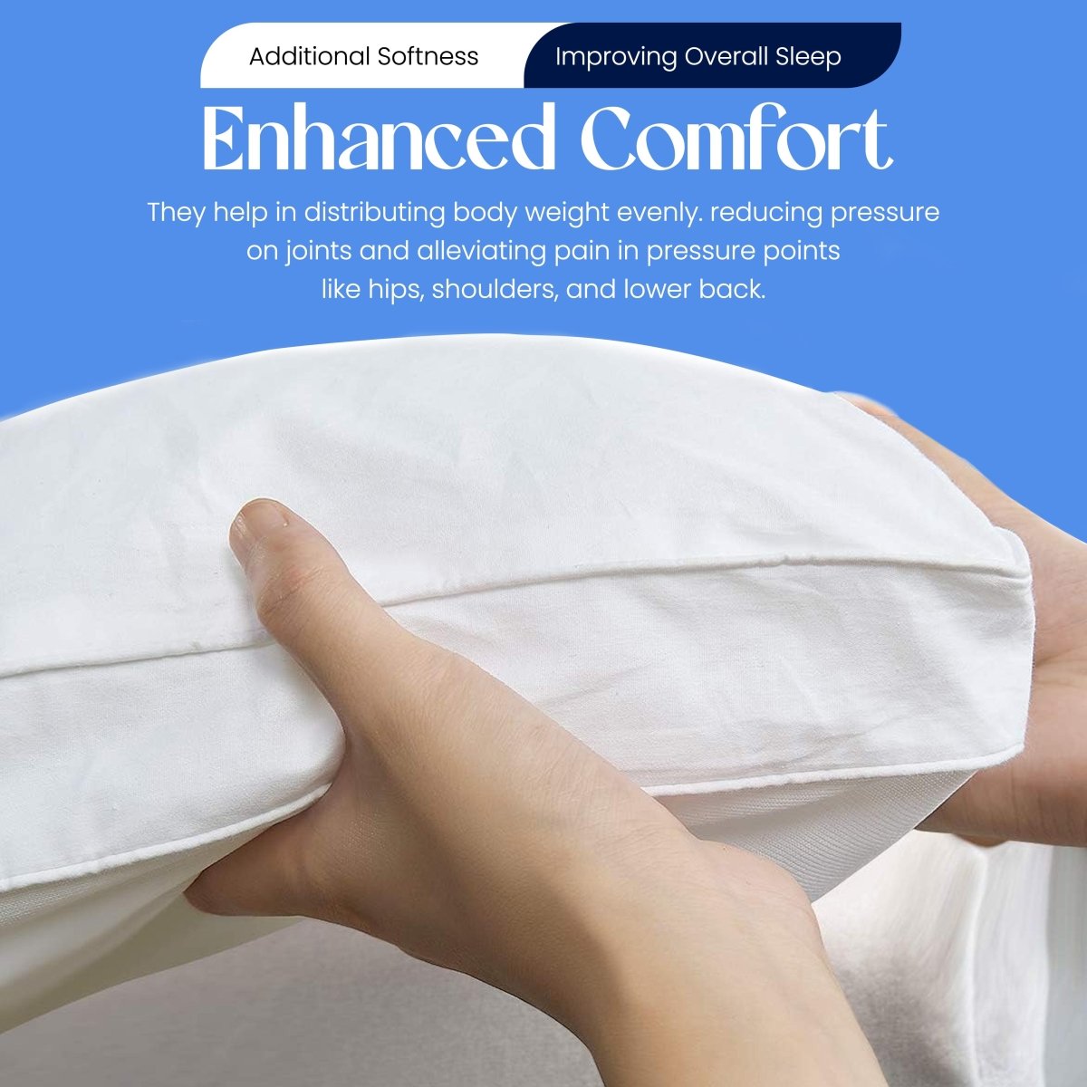 OLIVIA ROCCO Microfibre Mattress Topper Heavy Fill Extra Deep Anti Allergy Cooling - Joe’s Haven