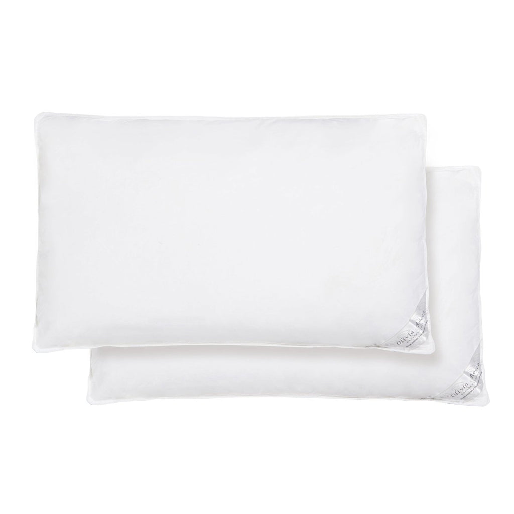 OLIVIA ROCCO 2 Pack Hypoallergenic Duck Feather And Down Pillows Hotel Quality Comfort - Joe’s Haven