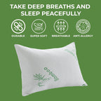 OLIVIA ROCCO Bamboo Memory Foam Pillow Hypoallergenic Cooling Luxury Fibre Filling - Joe’s Haven