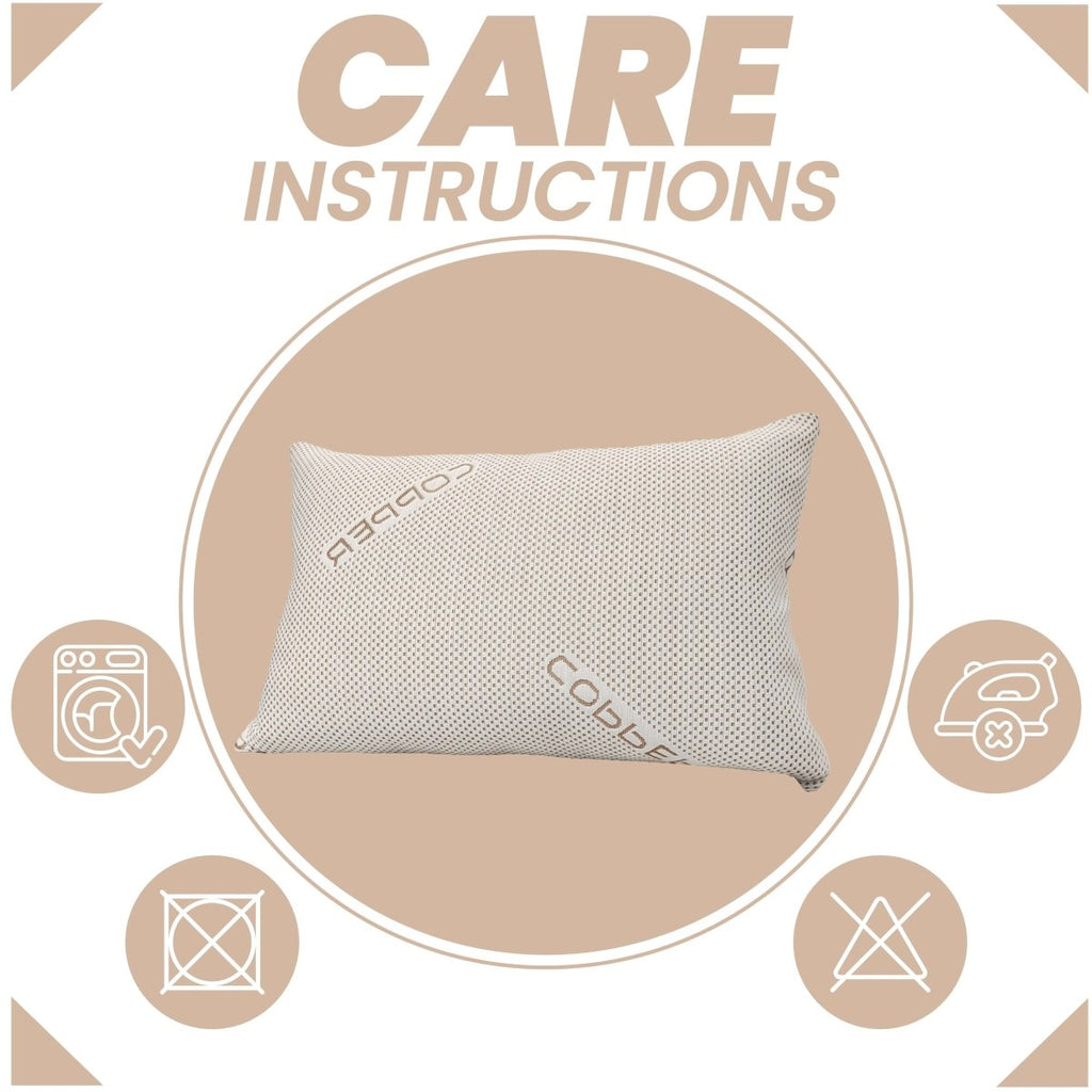 OLIVIA ROCCO Copper Infused Memory Foam Pillow For Skin Health Hypoallergenic Super Soft Hotel - Style Comfort - Joe’s Haven