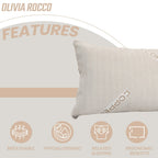 OLIVIA ROCCO Copper Infused Memory Foam Pillow For Skin Health Hypoallergenic Super Soft Hotel - Style Comfort - Joe’s Haven