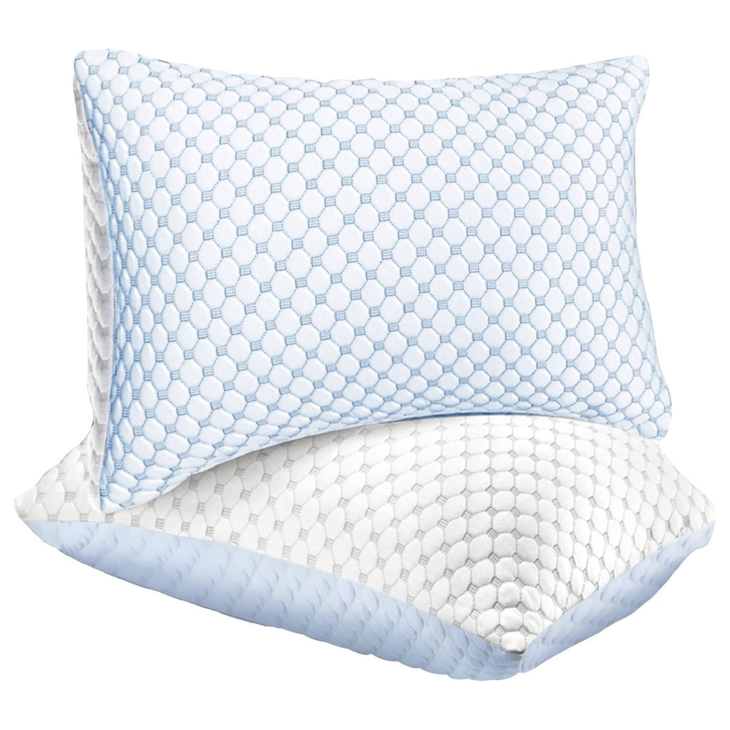 OLIVIA ROCCO Ice Cool Hypoallergenic Cooling Memory Foam Pillow for Cold Night Comfort - Joe’s Haven