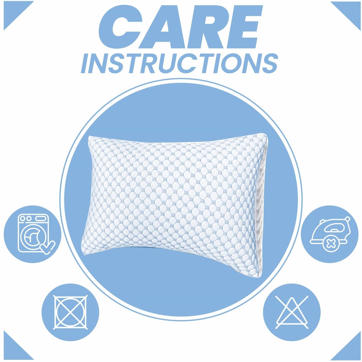 OLIVIA ROCCO Ice Cool Hypoallergenic Cooling Memory Foam Pillow for Cold Night Comfort - Joe’s Haven