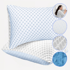 OLIVIA ROCCO Ice Cool Hypoallergenic Cooling Memory Foam Pillow for Cold Night Comfort - Joe’s Haven