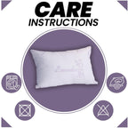 OLIVIA ROCCO Lavender Infused Microfibre Hotel Pillow Medium Support Hypoallergenic Side - Joe’s Haven