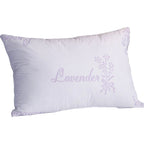 OLIVIA ROCCO Lavender Infused Microfibre Hotel Pillow Medium Support Hypoallergenic Side - Joe’s Haven
