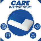 OLIVIA ROCCO Cooling Gel Memory Foam Pillow With Breathable Cover Orthopaedic Support - Joe’s Haven
