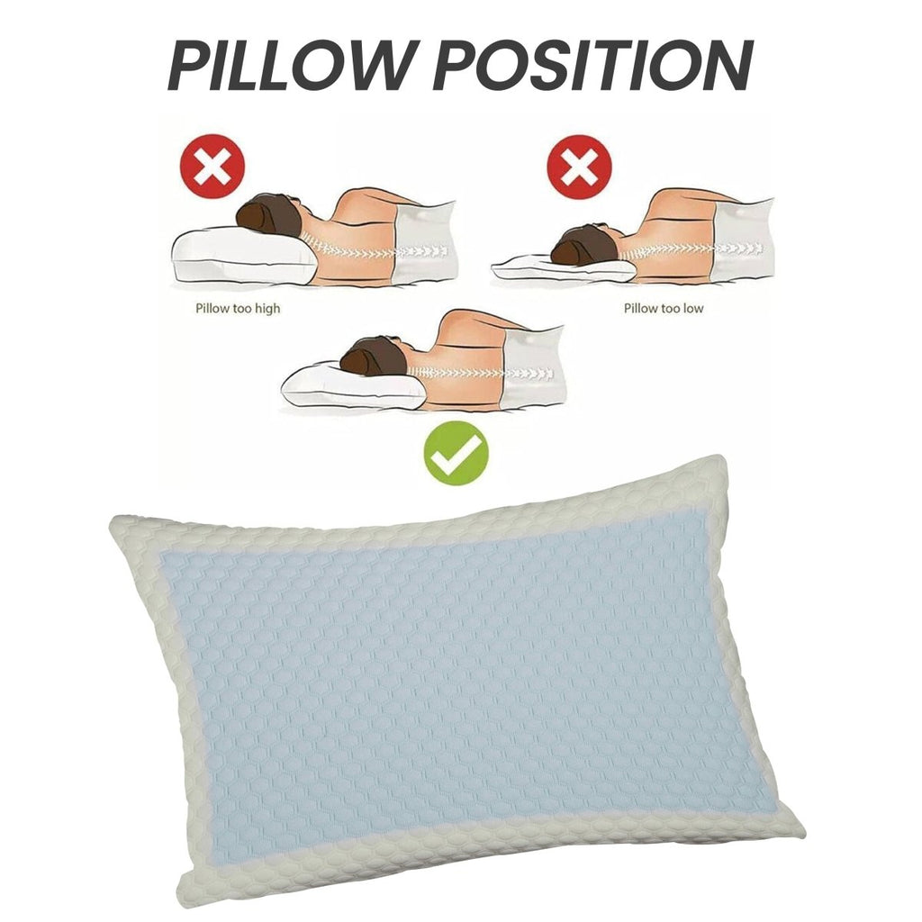 OLIVIA ROCCO Cooling Gel Memory Foam Pillow With Breathable Cover Orthopaedic Support - Joe’s Haven