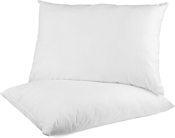 OLIVIA ROCCO 2 Pack Super Bounce Back Pillows Luxury Fibre Filling Soft To Medium - Joe’s Haven