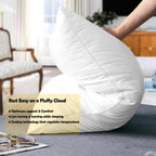 OLIVIA ROCCO 2 Pack Egyptian Cotton Blend Pillows Hotel Quality Soft Medium Support - Joe’s Haven