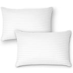 OLIVIA ROCCO 2 Pack Luxury Hotel Pillows Hypoallergenic Hollowfibre Soft Medium Support - Joe’s Haven