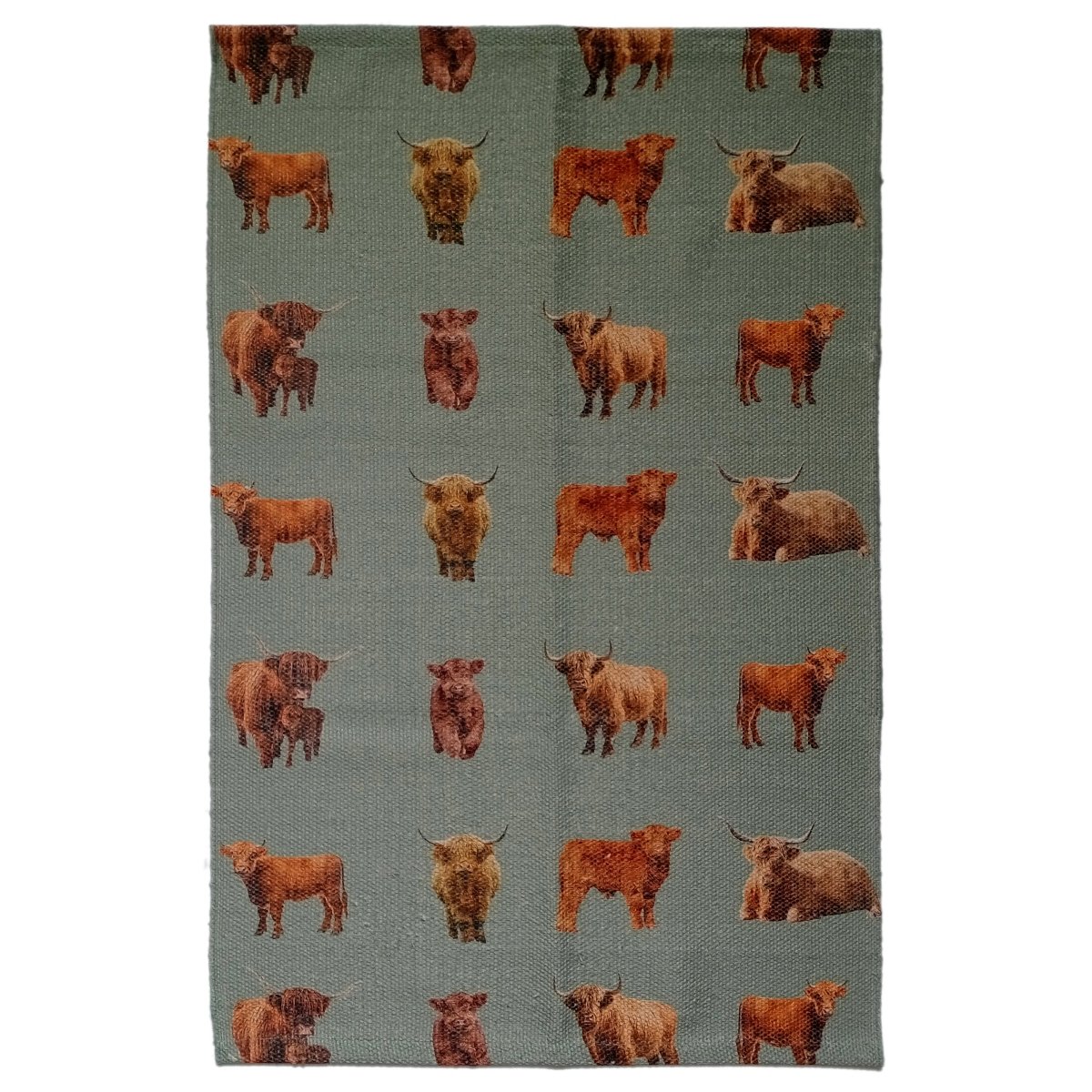 OLIVIA ROCCO Highland Cow Animal Print Non Slip Soft Durable Rug For Living Room Bedroom - Joe’s Haven