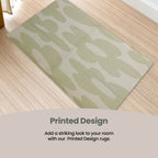 OLIVIA ROCCO Printed Rug Jardin Design Modern Non Slip Soft Durable Floor Rug For Living - Joe’s Haven