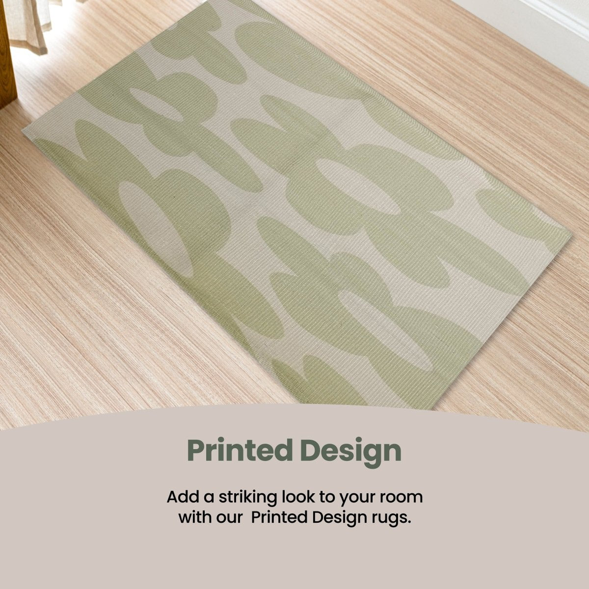 OLIVIA ROCCO Printed Rug Jardin Design Modern Non Slip Soft Durable Floor Rug For Living - Joe’s Haven