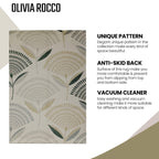 OLIVIA ROCCO Printed Rug Linnea Design Non Slip Soft Durable Floor Rug For Living Room - Joe’s Haven