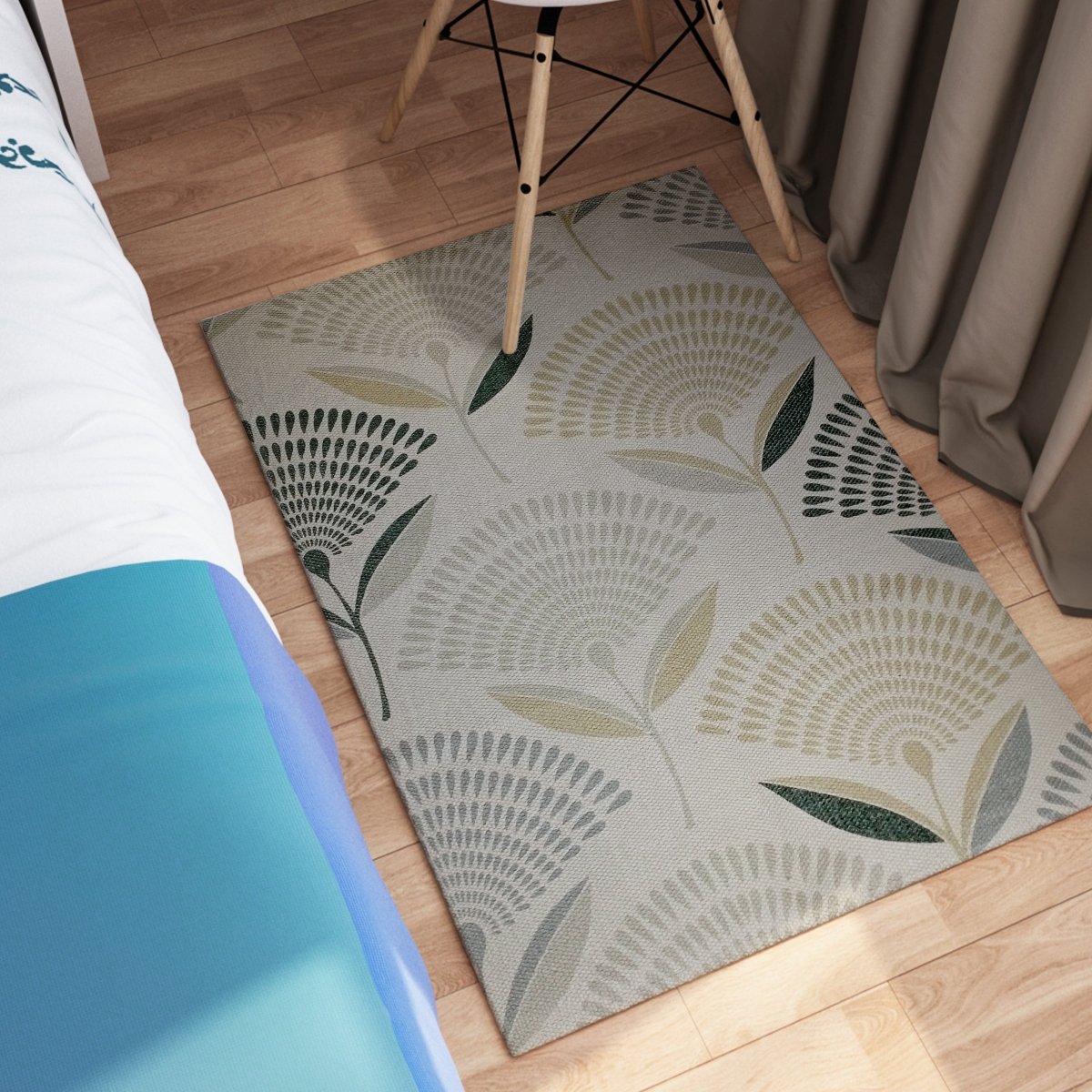 OLIVIA ROCCO Printed Rug Linnea Design Non Slip Soft Durable Floor Rug For Living Room - Joe’s Haven