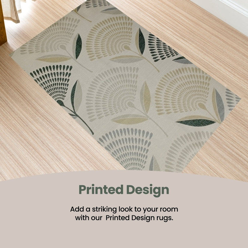 OLIVIA ROCCO Printed Rug Linnea Design Non Slip Soft Durable Floor Rug For Living Room - Joe’s Haven