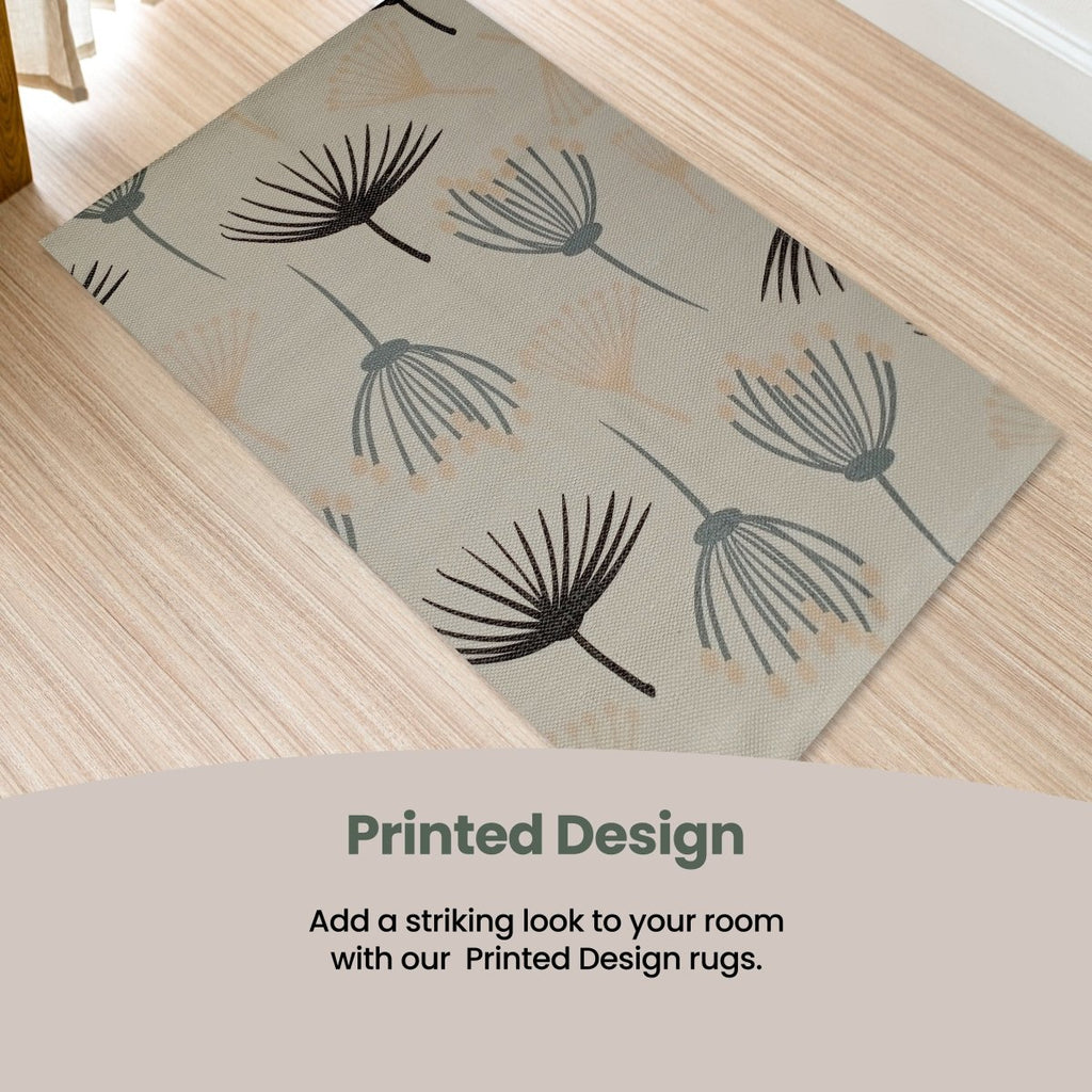 OLIVIA ROCCO Printed Rug Nina Design Colour Non - Slip Modern Floor Rug For Living Room - Joe’s Haven