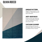 OLIVIA ROCCO Printed Rug Oslo Design Modern Non Slip Soft Durable Floor Rug In Oslo colour - Joe’s Haven