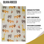 OLIVIA ROCCO Animal Print Rug Safari Non Slip Soft Durable Floor Rug for Living Room - Joe’s Haven