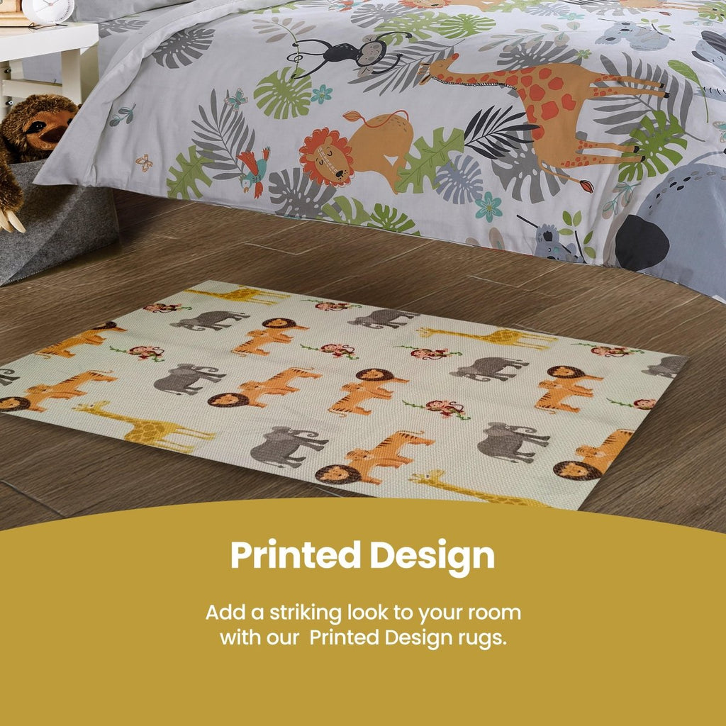 OLIVIA ROCCO Animal Print Rug Safari Non Slip Soft Durable Floor Rug for Living Room - Joe’s Haven