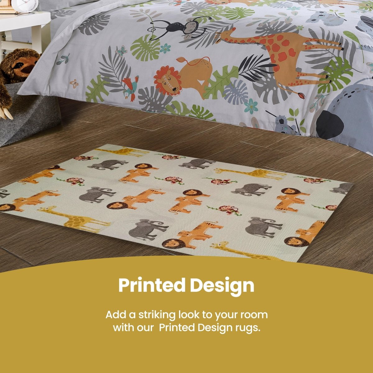 OLIVIA ROCCO Animal Print Rug Safari Non Slip Soft Durable Floor Rug for Living Room - Joe’s Haven