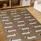 OLIVIA ROCCO Animal Print Sausage Dog Non - Slip Rug Eco - Friendly Durable Floor Rug - Joe’s Haven