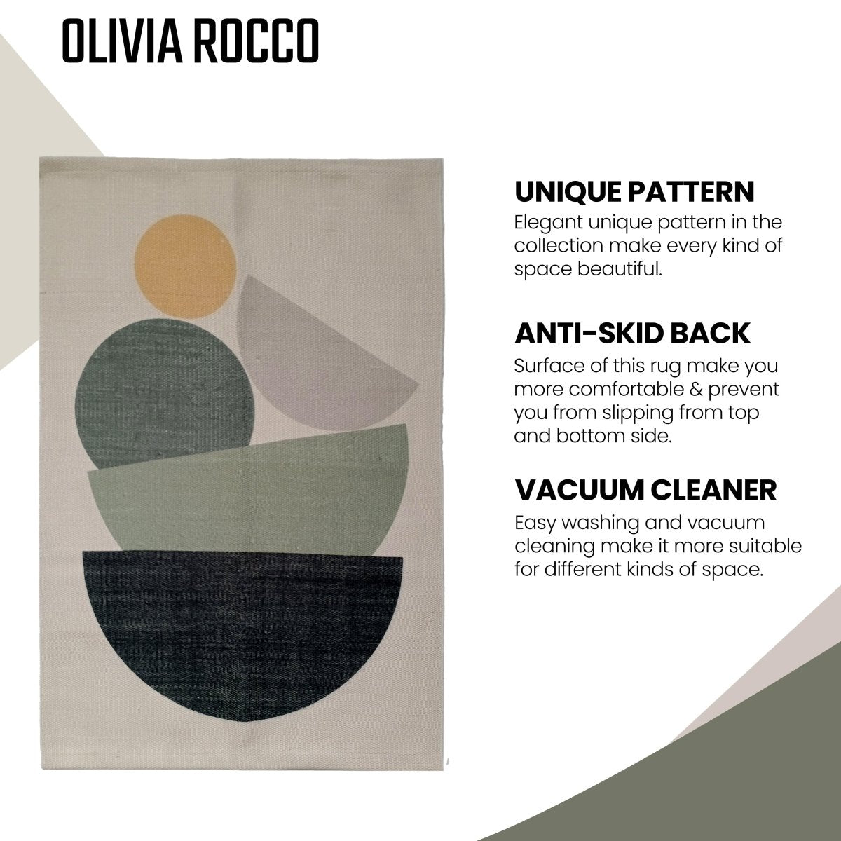 OLIVIA ROCCO Printed Rug Tokyo Design Modern Non - Slip Soft Durable Floor Rug For Living - Joe’s Haven