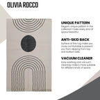 OLIVIA ROCCO Printed Rug Tuscany Design Non Slip Soft Durable Floor Rug For Living Room - Joe’s Haven