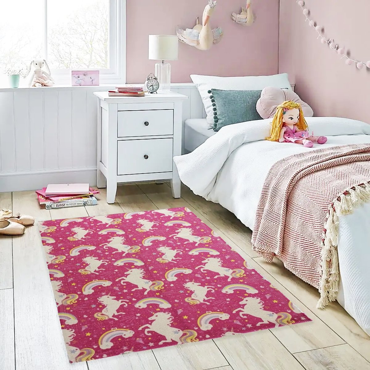 OLIVIA ROCCO Animal Print Unicorn Rug Non Slip Soft Durable Eco Friendly Floor Rug - Joe’s Haven