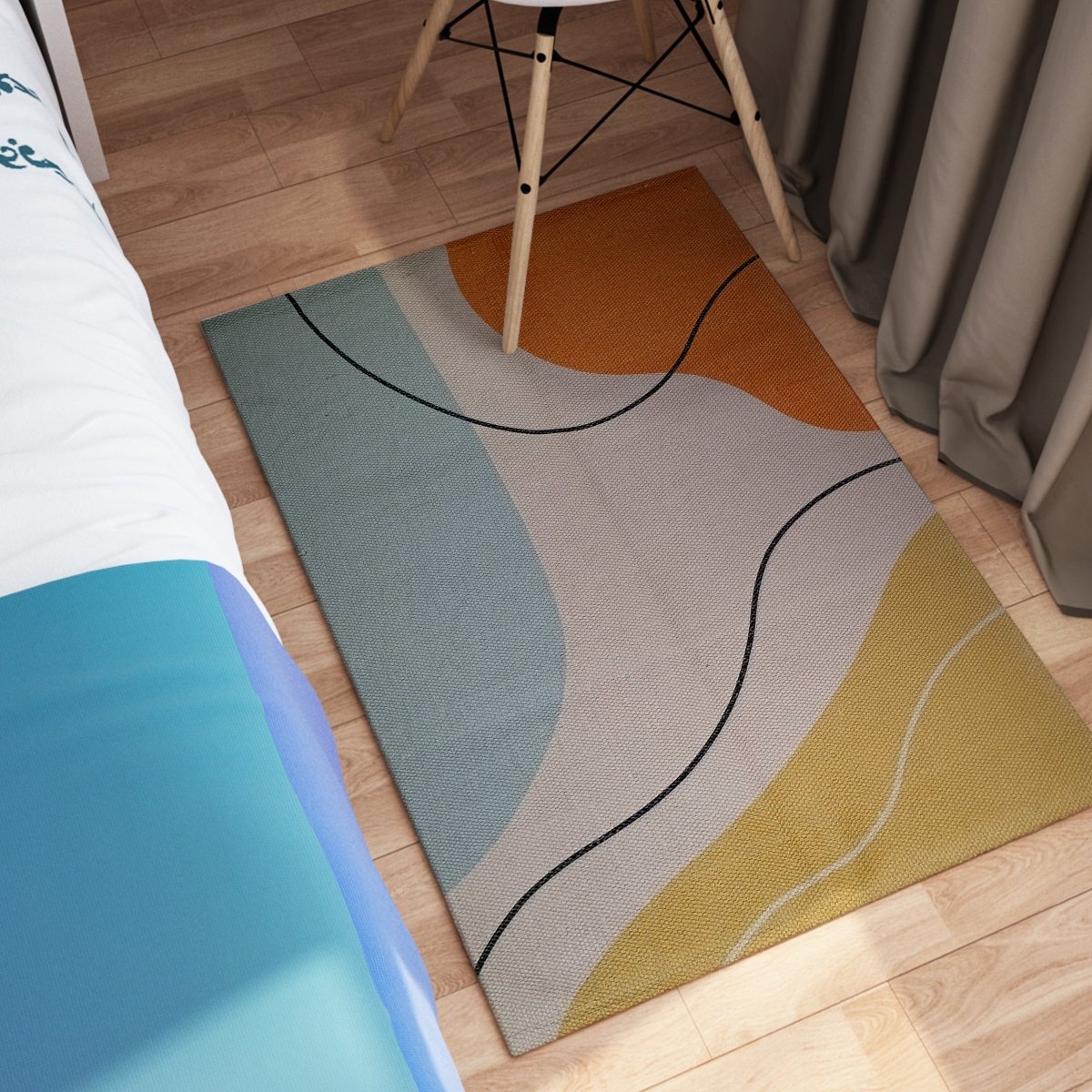 OLIVIA ROCCO Printed Rug Venus Design Modern Non Slip Soft Durable Floor Rug For Living - Joe’s Haven