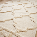 OLIVIA ROCCO Marrakesh Hand Woven Cotton Rug Eco Friendly Durable Carpet For Living Room - Joe’s Haven