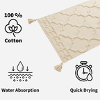 OLIVIA ROCCO Marrakesh Hand Woven Cotton Rug Eco Friendly Durable Carpet For Living Room - Joe’s Haven