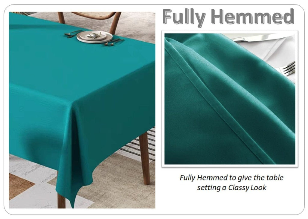 OLIVIA ROCCO Waterproof Wipe Clean Rectangular Tablecloth 145x200cm Stain Resistant - Joe’s Haven