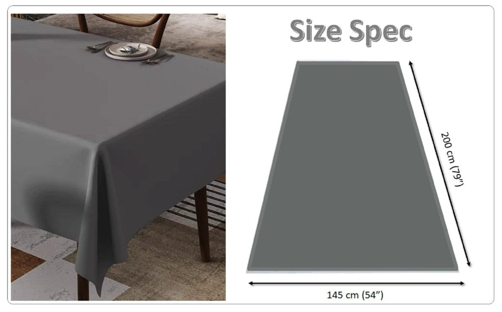 OLIVIA ROCCO Waterproof Wipe Clean Rectangular Tablecloth 145x200cm Stain Resistant - Joe’s Haven