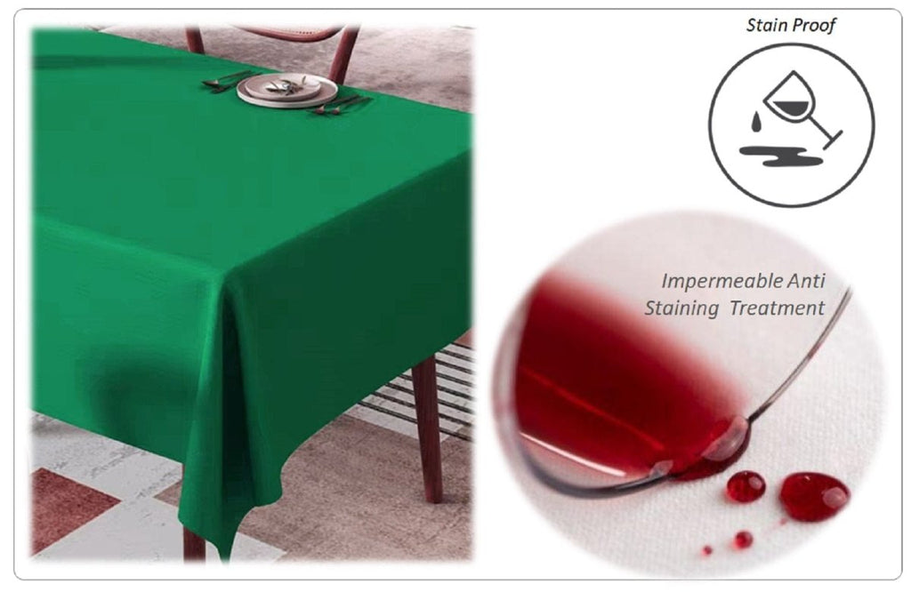 OLIVIA ROCCO Waterproof Wipe Clean Rectangular Tablecloth 145x200cm Stain Resistant - Joe’s Haven