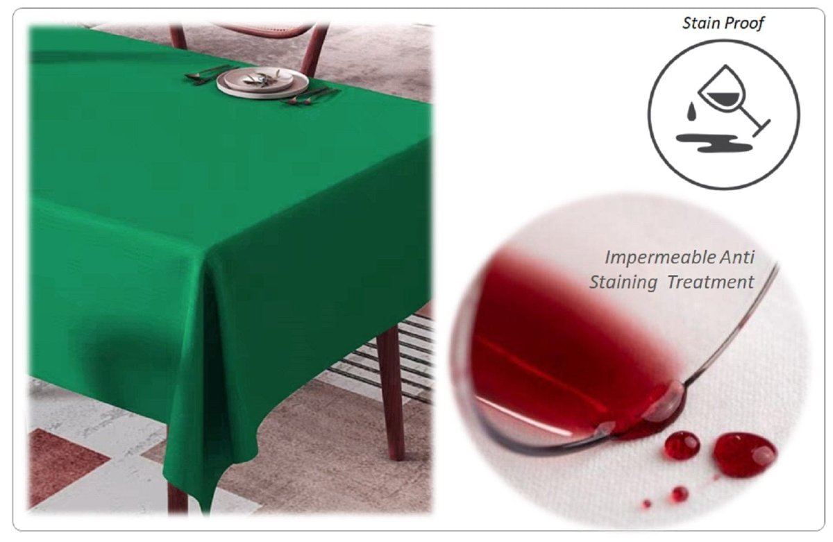 OLIVIA ROCCO Waterproof Wipe Clean Rectangular Tablecloth 145x200cm Stain Resistant - Joe’s Haven