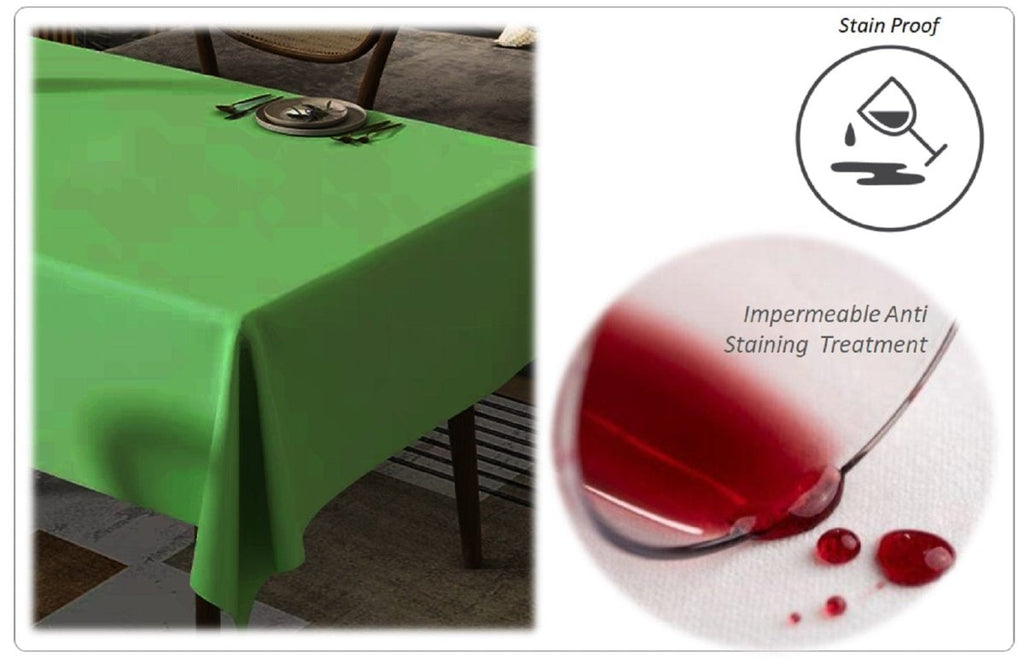OLIVIA ROCCO Waterproof Wipe Clean Rectangular Tablecloth 145x200cm Stain Resistant - Joe’s Haven