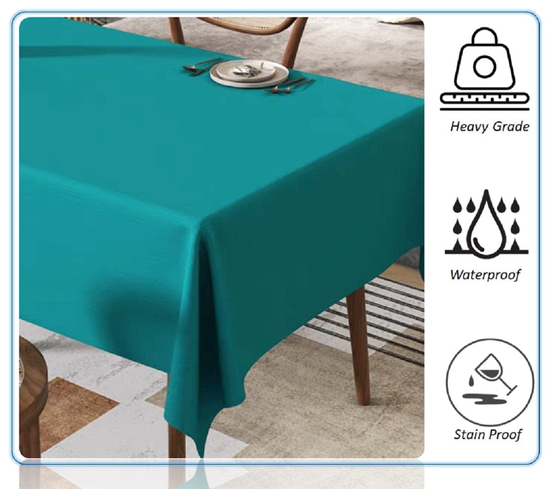 OLIVIA ROCCO Waterproof Wipe Clean Rectangular Tablecloth 145x200cm Stain Resistant - Joe’s Haven