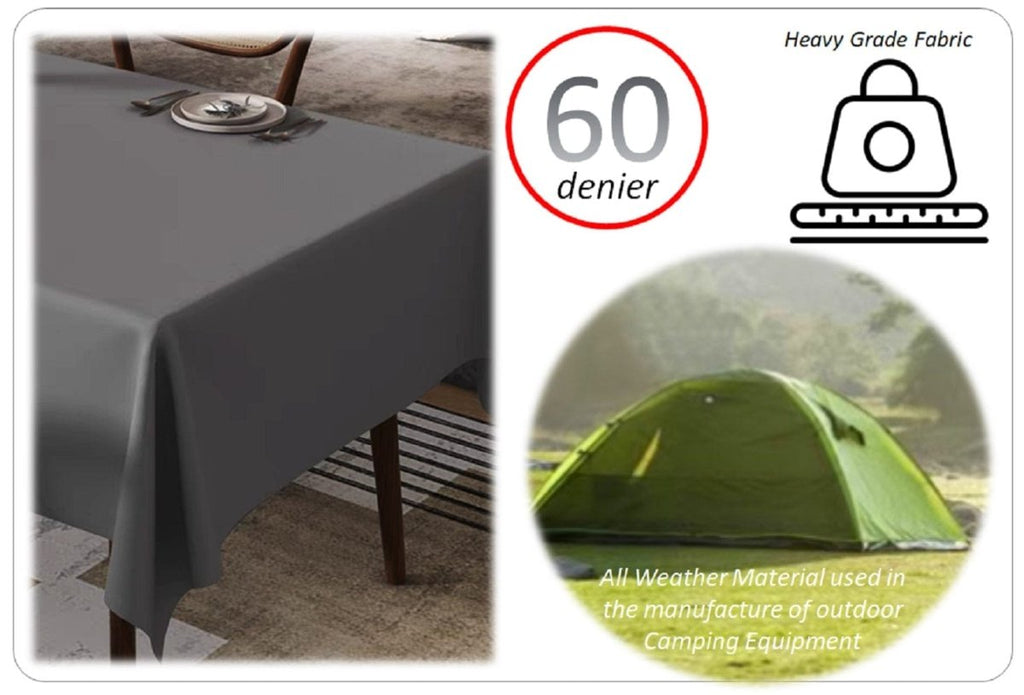 OLIVIA ROCCO Waterproof Wipe Clean Rectangular Tablecloth 145x200cm Stain Resistant - Joe’s Haven