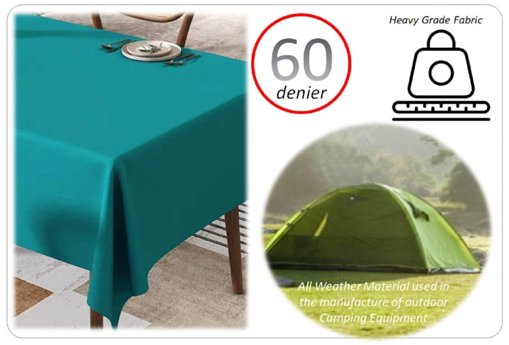 OLIVIA ROCCO Waterproof Wipe Clean Rectangular Tablecloth 145x200cm Stain Resistant - Joe’s Haven