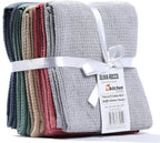 OLIVIA ROCCO 5 Pack Ultra Absorbent Waffle Kitchen Tea Towels Soft Cotton Assorted - Joe’s Haven