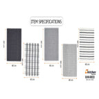OLIVIA ROCCO 5 Pack Cotton Terry Kitchen Towels 45x65cm Super Absorbent Quick Drying - Joe’s Haven